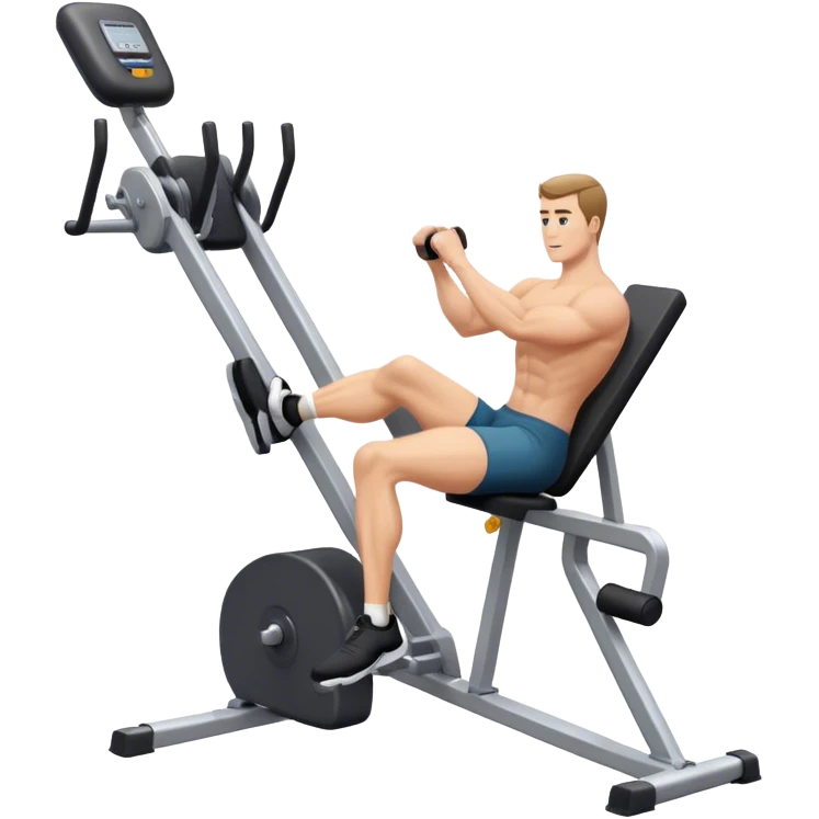 guy leg-extension machine emoji