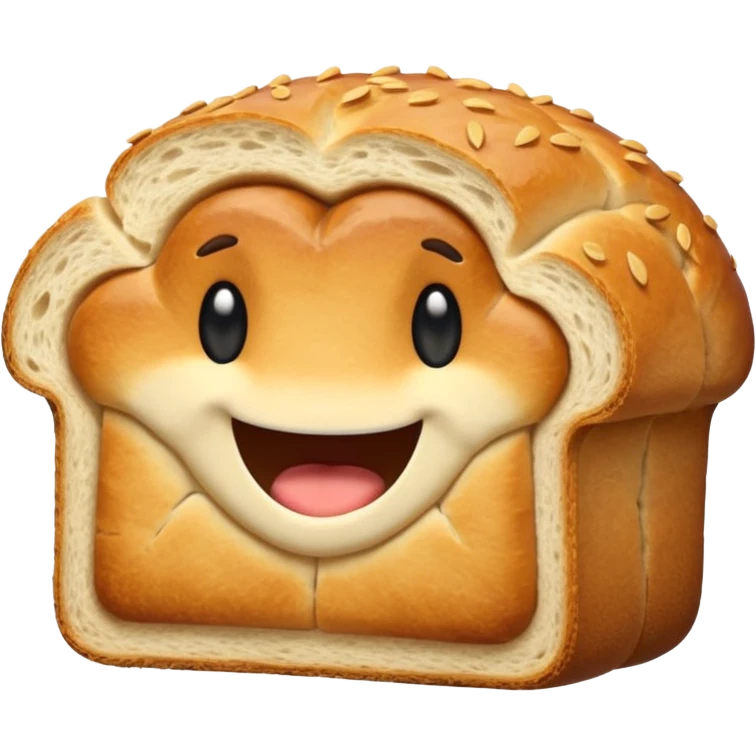 Bread with a big jawline emoji