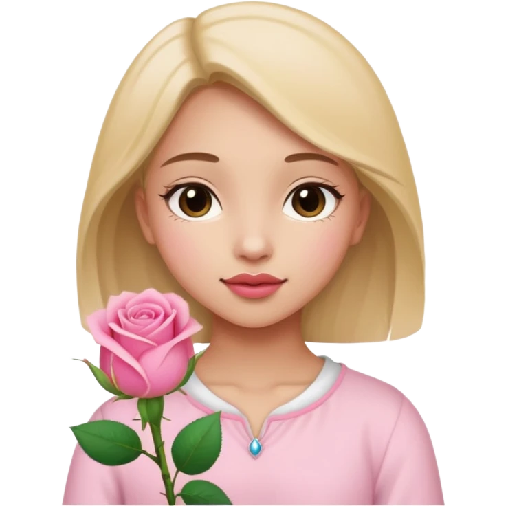 دختری که جوانه جانبی گل میگیره emoji