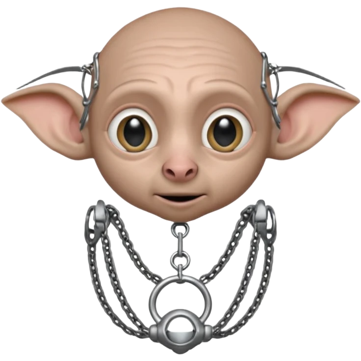 Dobby in chastity cage emoji