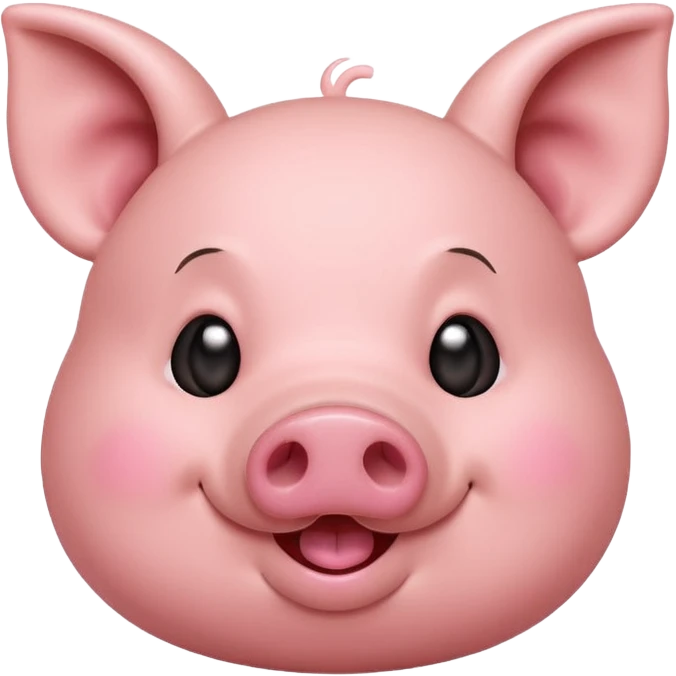 Pig blowing a kiss emoji