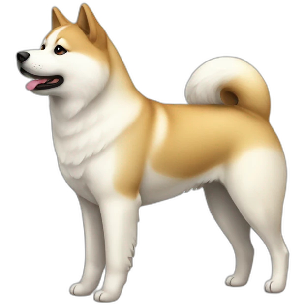 white akita inu emoji