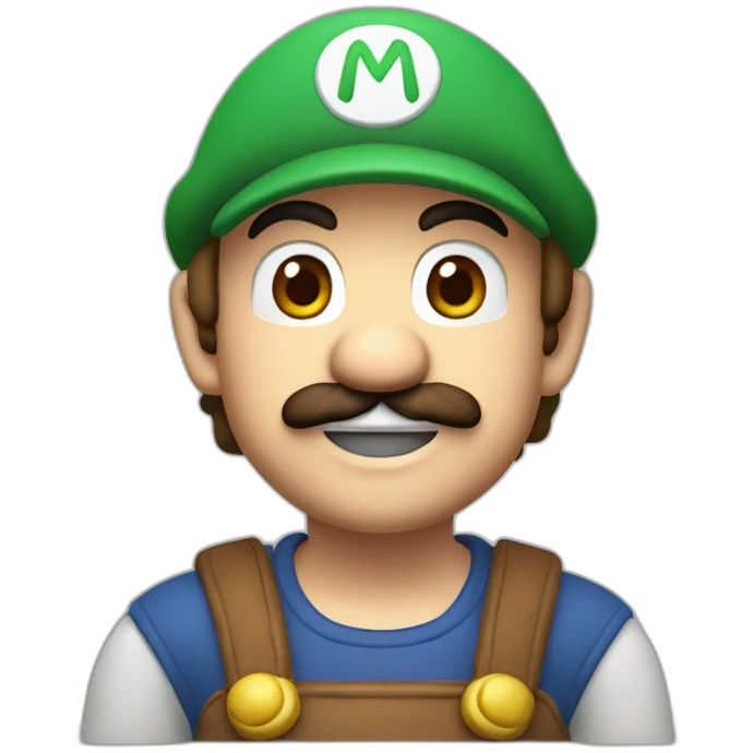 Memoji of Mario (the famous nintendo mascot) emoji
