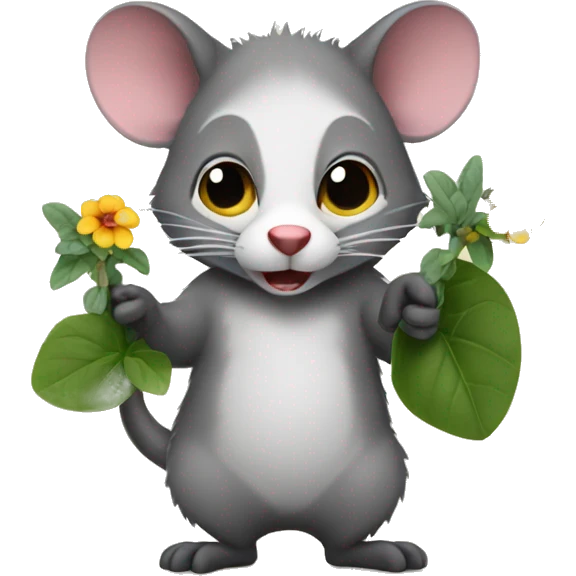 Gardening possum emoji