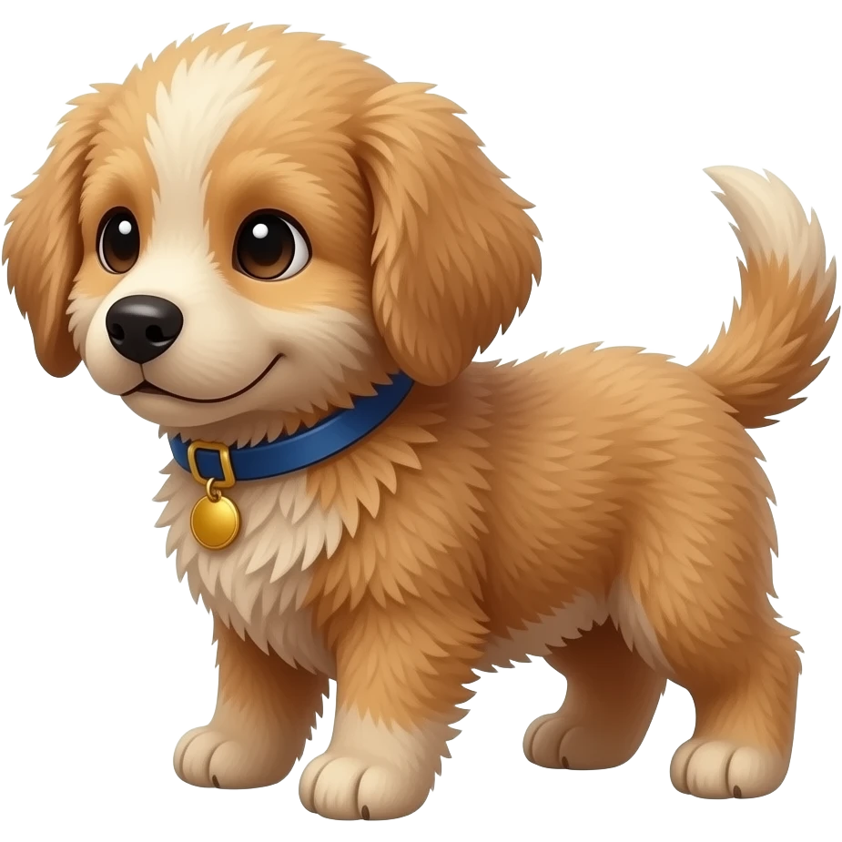 cure tan stuffed puppy emoji