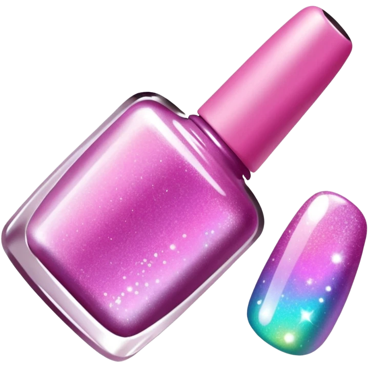  glitter nail polish emoji