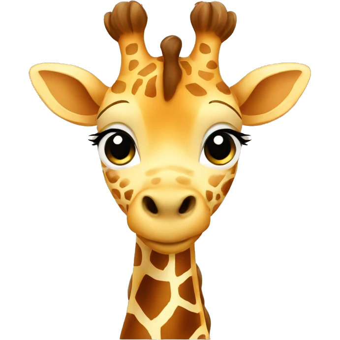 Cute baby Giraffe  emoji