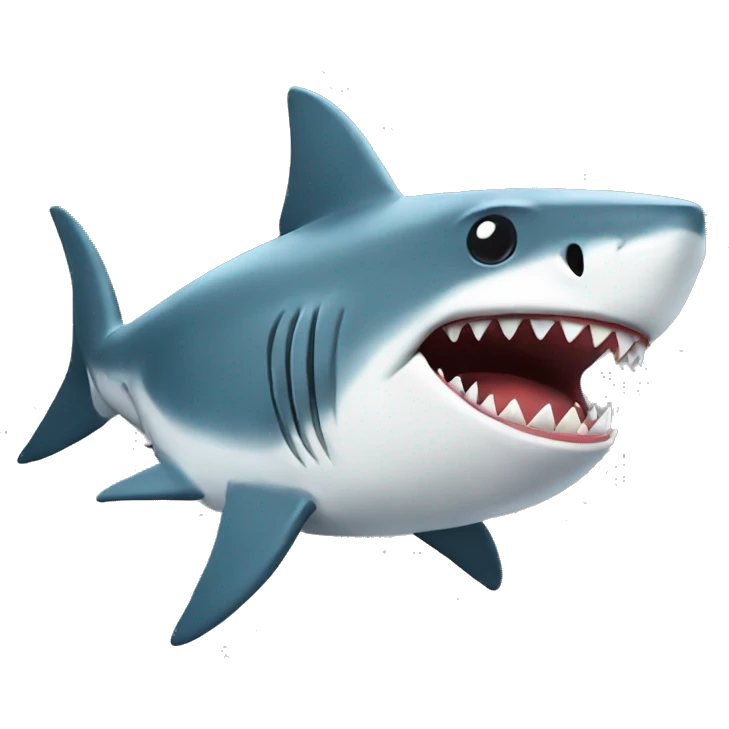 shark playing badmint emoji