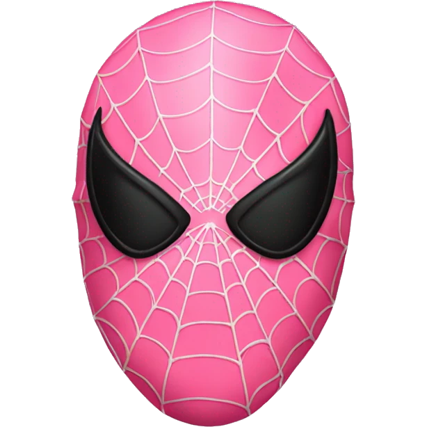 spiderman mask pink emoji