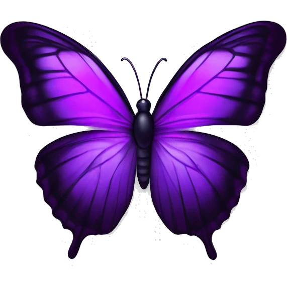 Borboleta roxa com detalhes  roxos roxo emoji