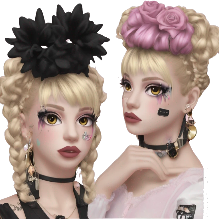 Punk  Inspiration  Design Inspiration Design Creative Design Dark Style Subculture Gothic Style y2k Lolita Lolita niche fashion brand personality accessories  fashion accessories  accessory sharing # necklace headwear hair accessories emoji