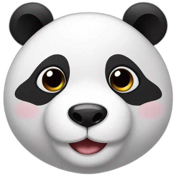 cute panda face emoji