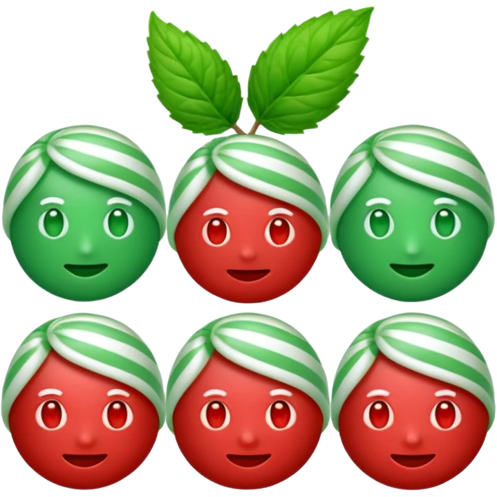 Peppermint emoji Google Noto Color emoji style  emoji