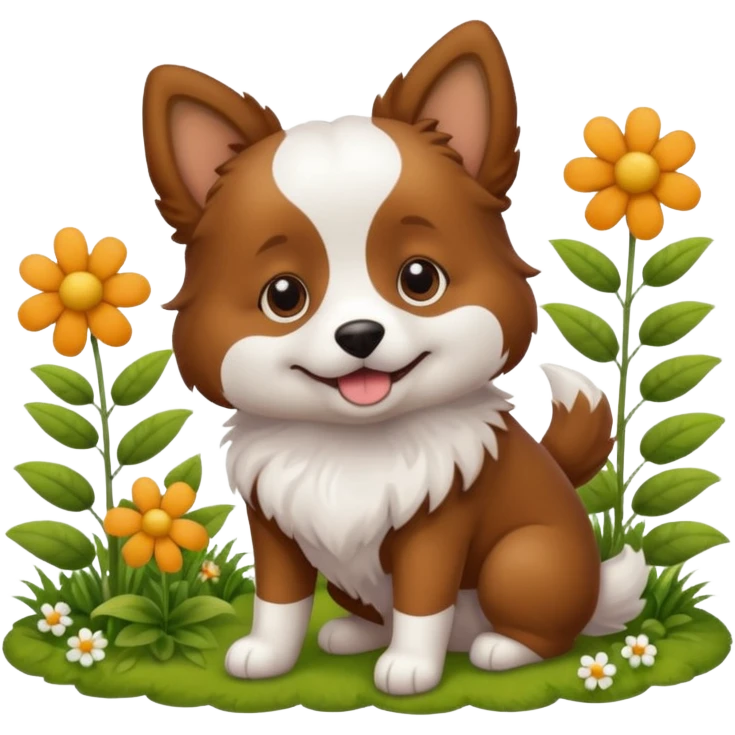 Garden dog emoji