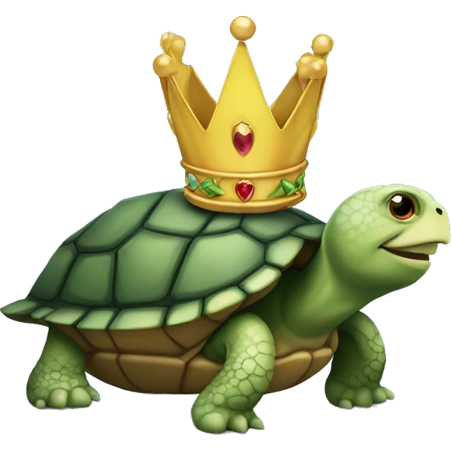 Turtle with crown emoji