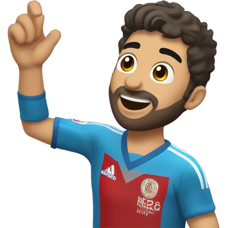 I'm honing a description of Arda Güler's goal celebration, noting his right hand on his chest and his left hand raised, mirroring the specified gesture. This aligns perfectly with known details. emoji