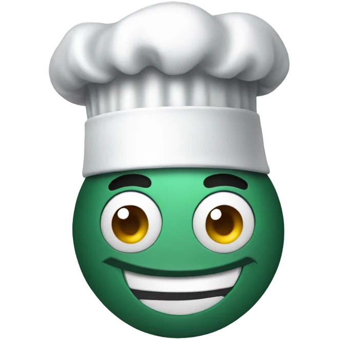 Emoji face with chef hat emoji