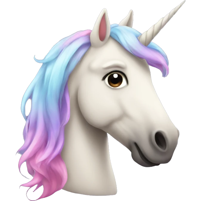 Unicorn in love emoji