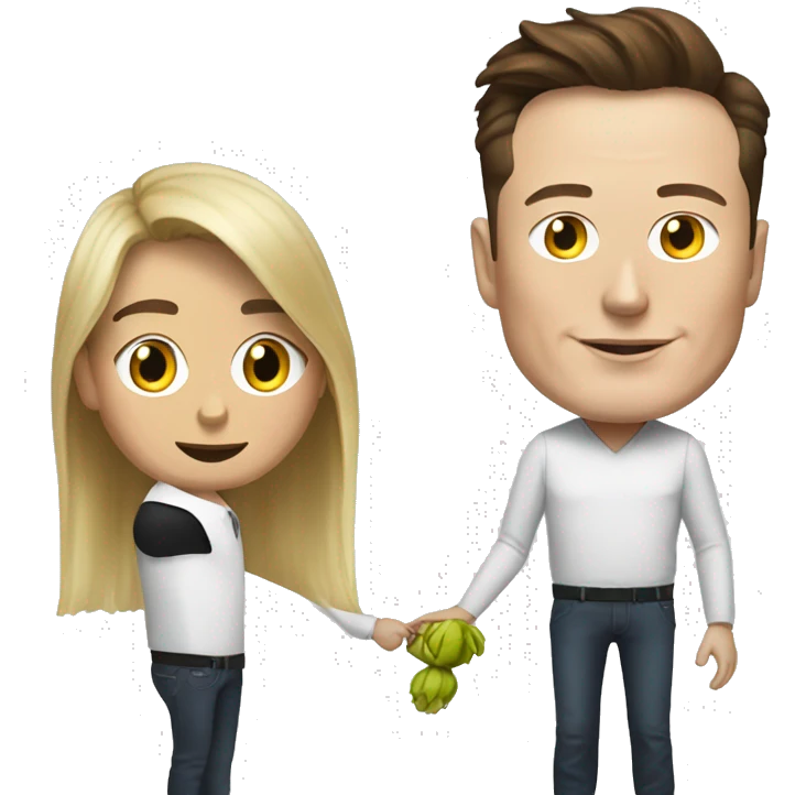 Elon musk with the rizzler emoji