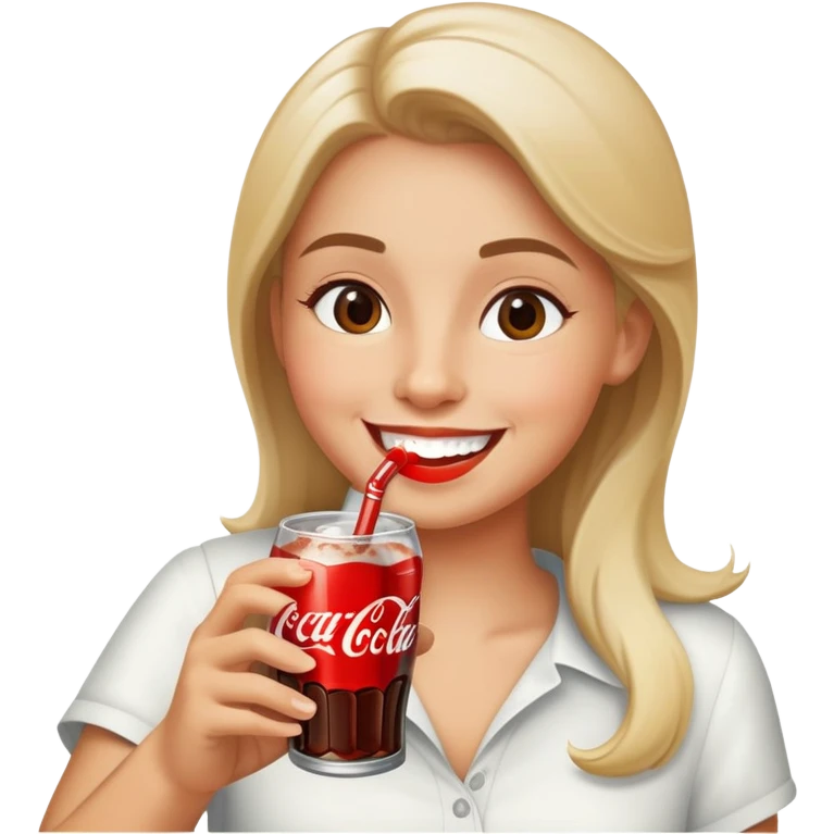 Drinking a coke emoji