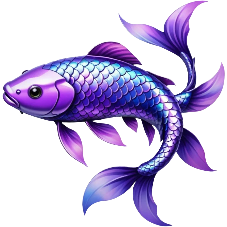 purple koi emoji