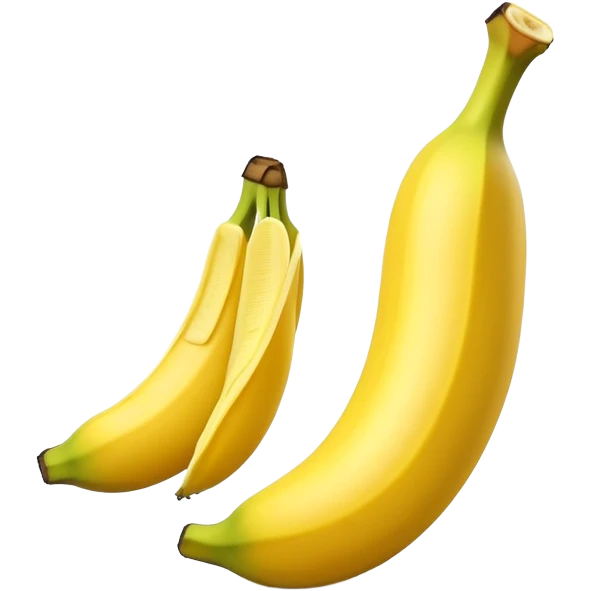 3D emoji of the letter 'L' shaped like a banana, with yellow peel texture, slight curve, and glossy emoji style. emoji
