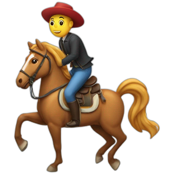 Poisson sur cheval emoji