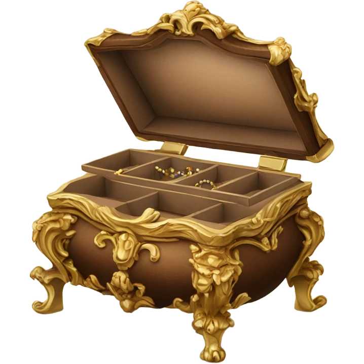 rococo brown jewelry box emoji