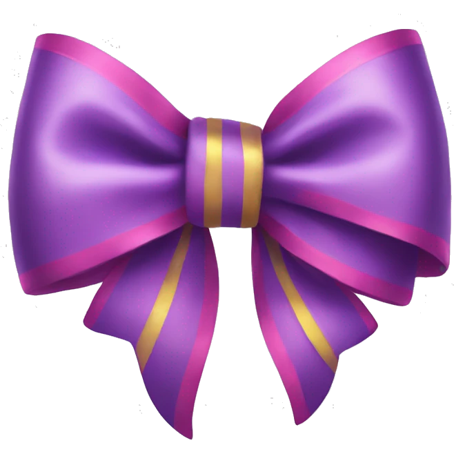 Bright bow emoji