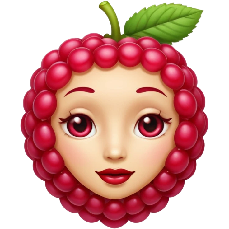 Sexy Raspberry. Comic Sytle with face emoji