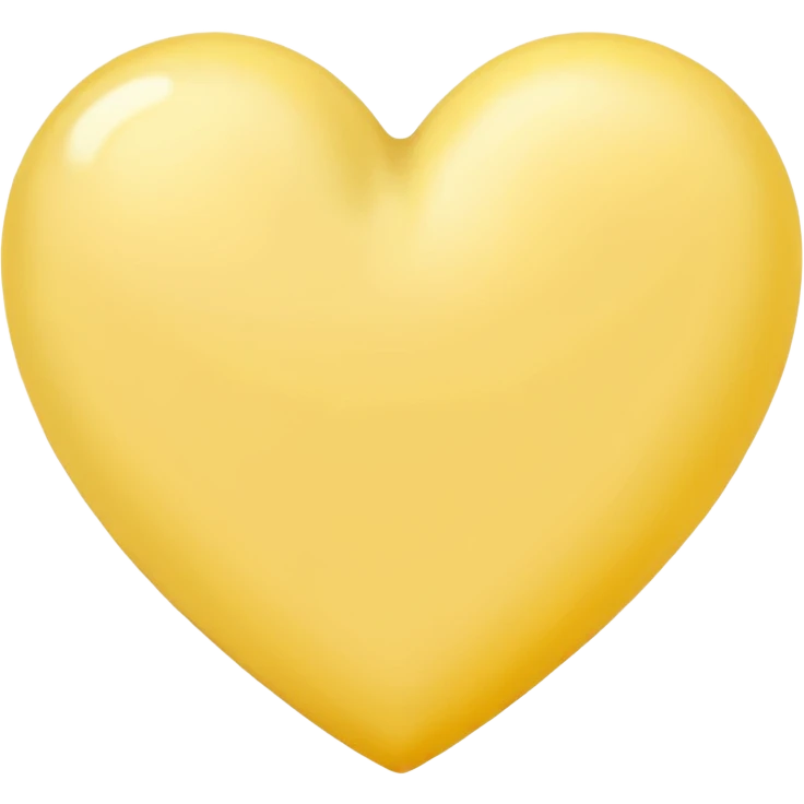 Pale lemon color heart  emoji