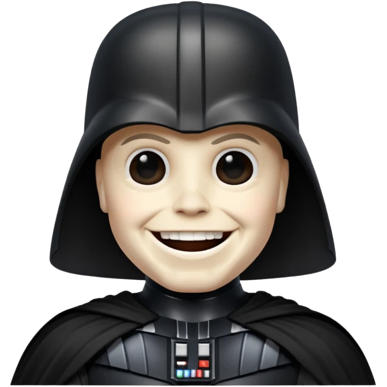 Darth Vader with a big smile emoji