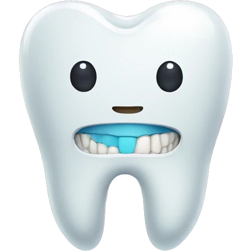  braces on tooth emoji