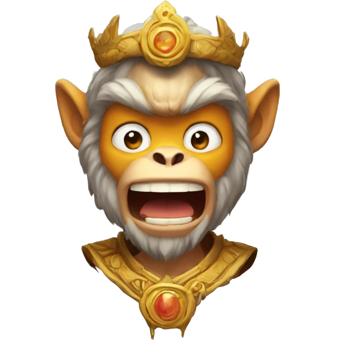 monkey king before he got he became a hero emoji