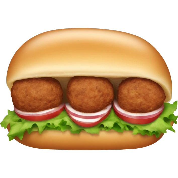 Meatball submarine sandwich emoji