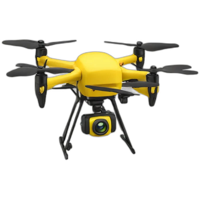 Yellow drone emoji