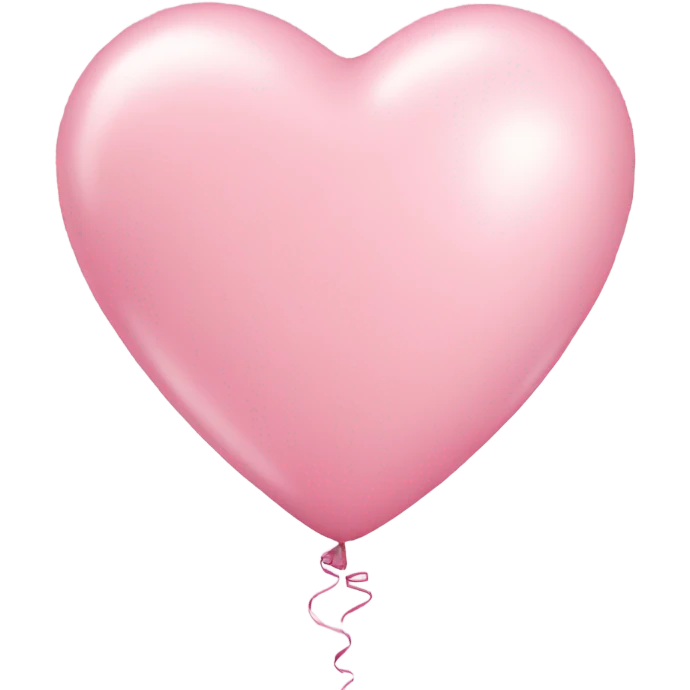 2 pastel pink heart balloons emoji