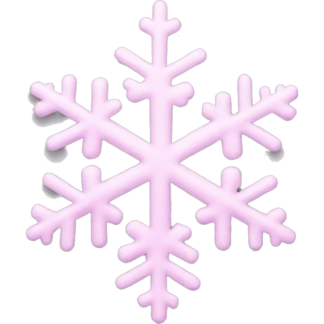 pastel pink snowflake  emoji
