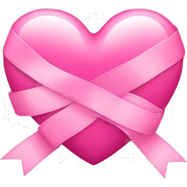 pink heart with ribbon emoji