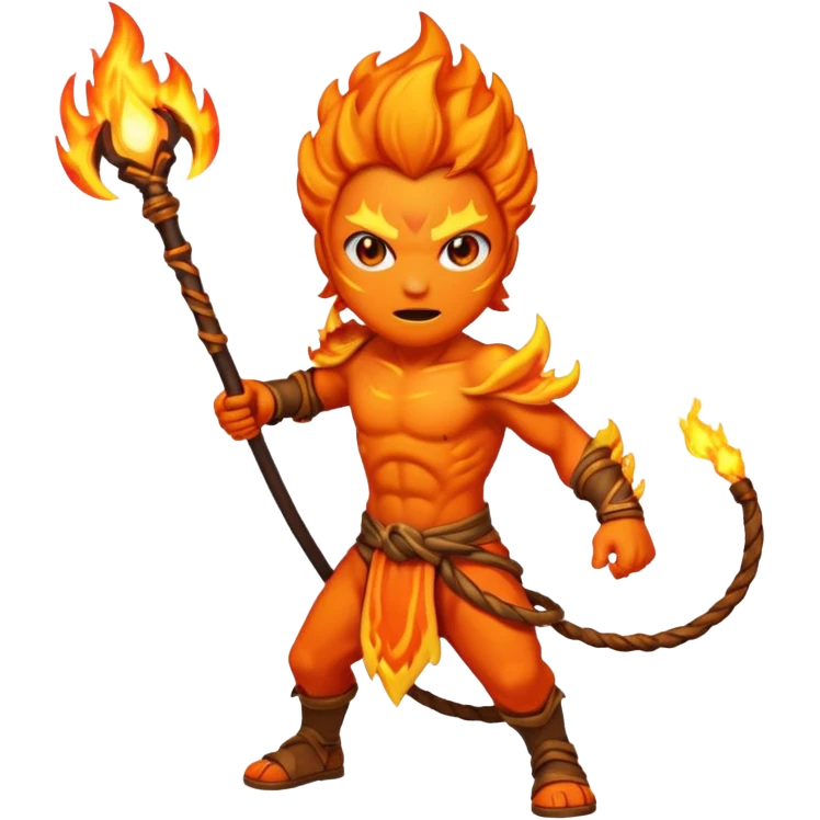 fire elemental long whip emoji