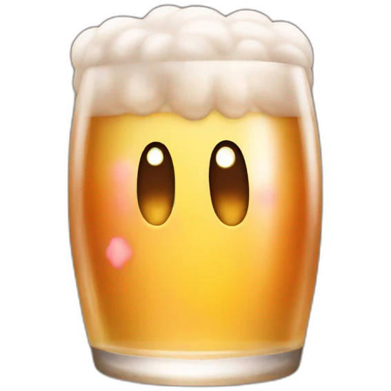 kirby beer emoji