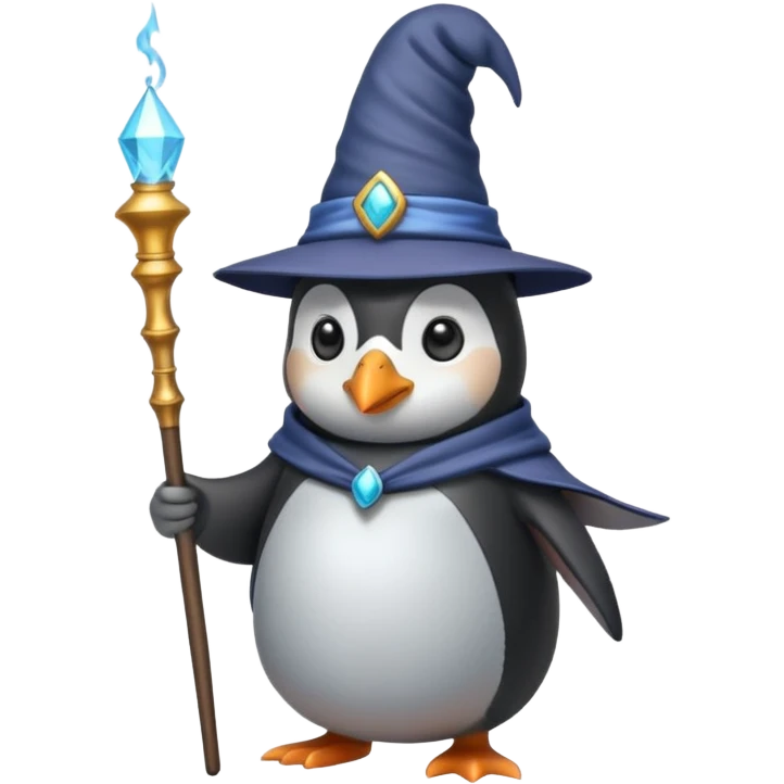 Penguin Wizard emoji