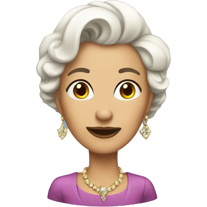 fancy woman 35+ age emoji
