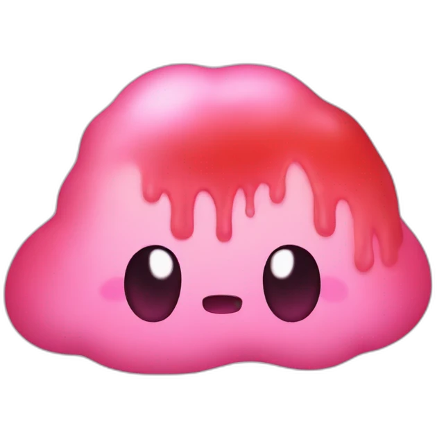 Melted kirby emoji