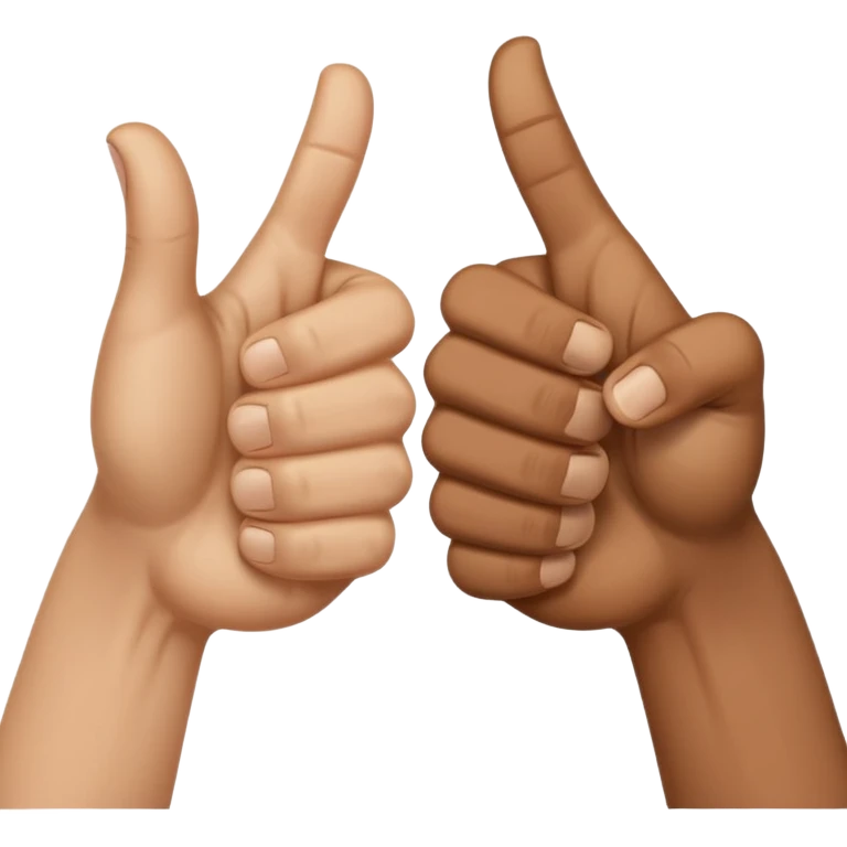 👍 and 👎 combined together emoji