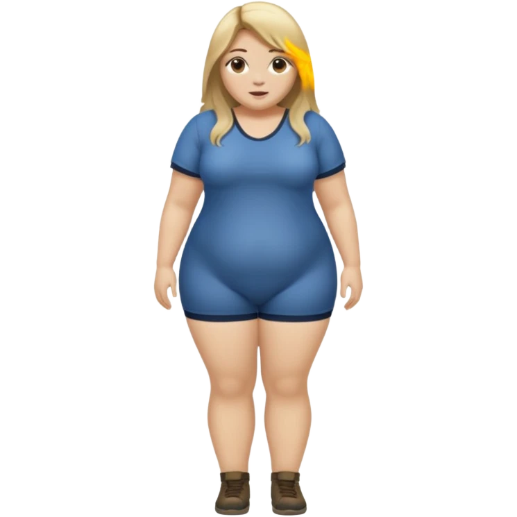 Full body nude plus size long hair dirty blonde pubic hair emoji