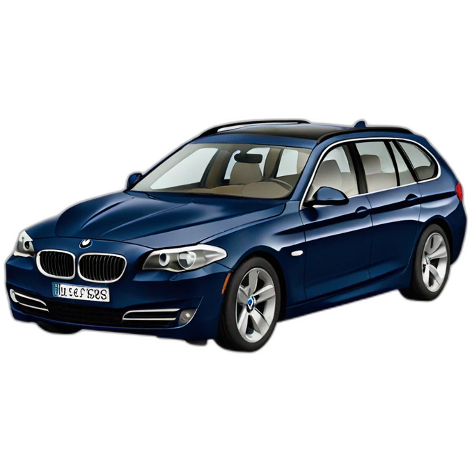 2012 bmw 525td touring picado in dark metallic blue emoji