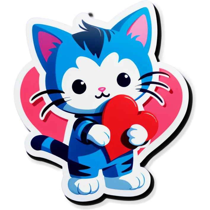 Kitty with heart  emoji