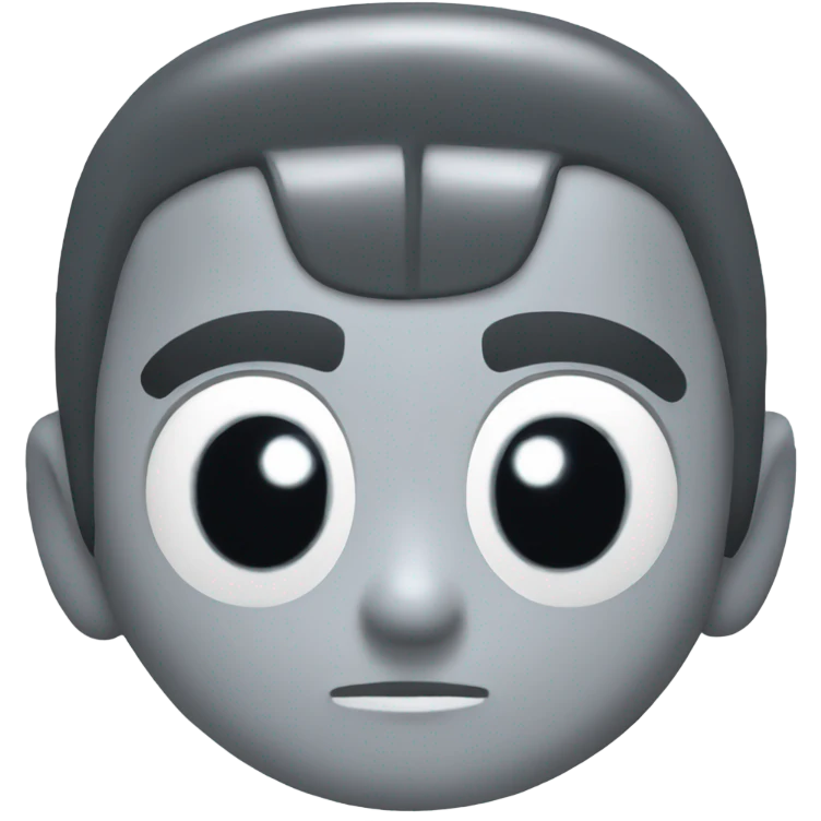 mega man grey color emoji