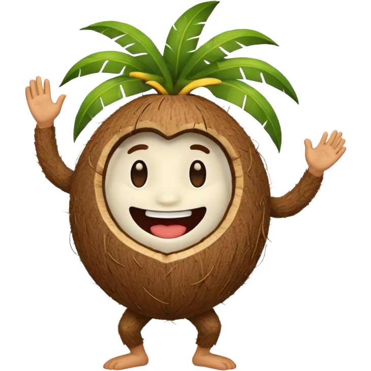 dancing coconut emoji